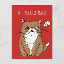 Meh-rry Weihnachtsmürrische Feiertagspostkarte