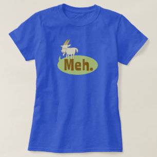 Meh (sagte die Ziege) Funny Wordplay Cartoon T-Shirt