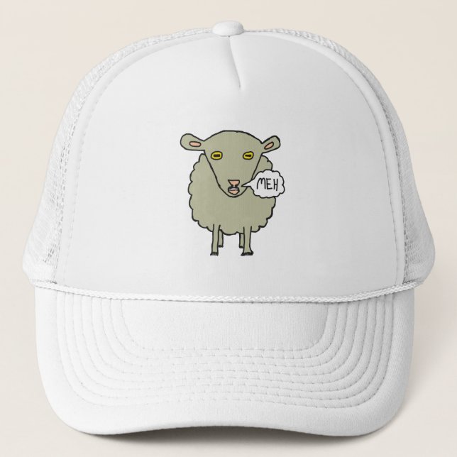 Meh Sheep Truckerkappe (Vorderseite)