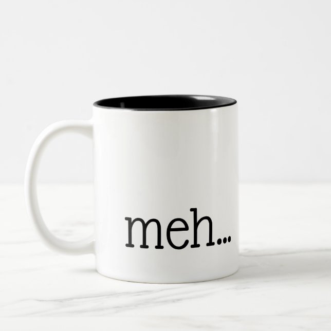 meh...Tasse Zweifarbige Tasse (Links)