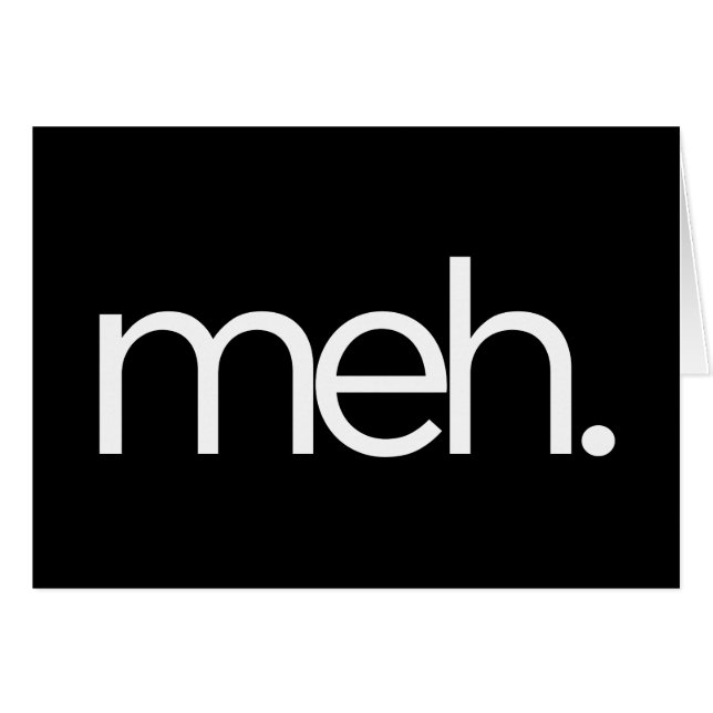 meh wie meh. (Vorderseite (Horizontal))