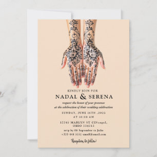 Mehandi Hochzeit Einladung