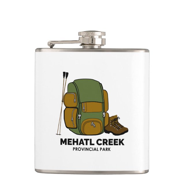 Mehatl Creek Provincial Park Backpack Flachmann (Vorderseite)