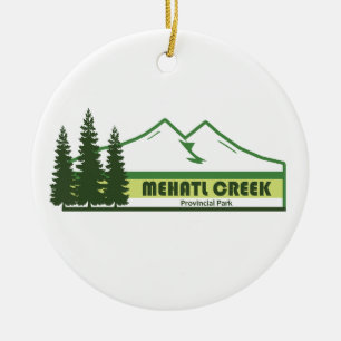 Mehatl Creek Provincial Park Grüne Streifen Keramik Ornament