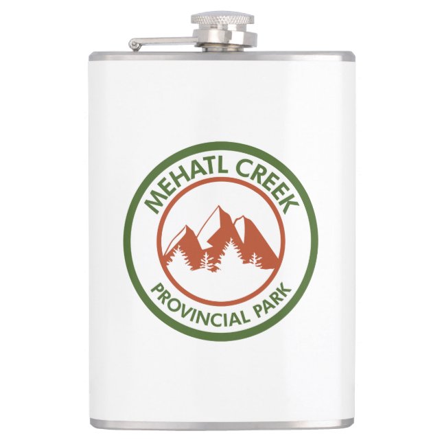 Mehatl Creek Provinzialpark Flachmann (Vorderseite)