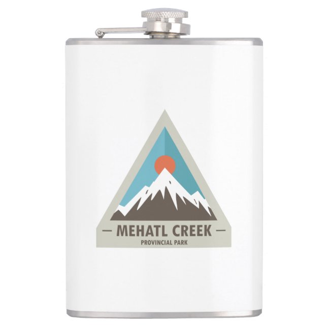 Mehatl Creek Provinzialpark Flachmann (Vorderseite)