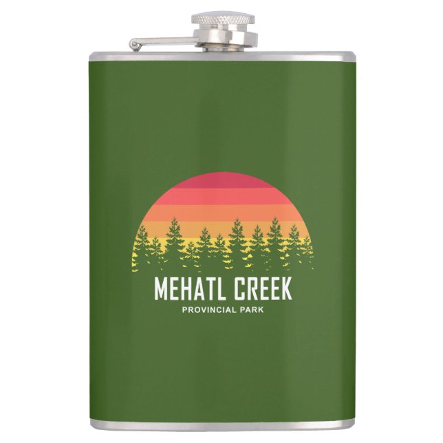 Mehatl Creek Provinzialpark Flachmann (Vorderseite)