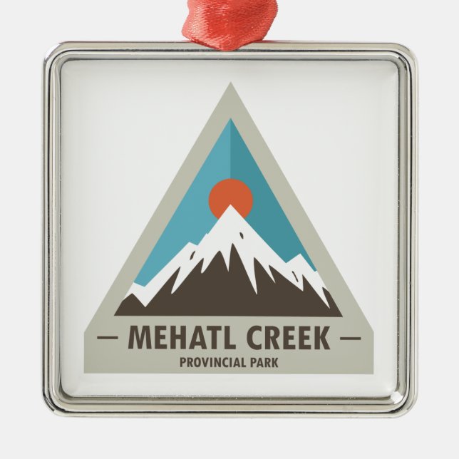 Mehatl Creek Provinzialpark Ornament Aus Metall (Vorne)