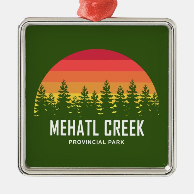 Mehatl Creek Provinzialpark Ornament Aus Metall (Vorne)