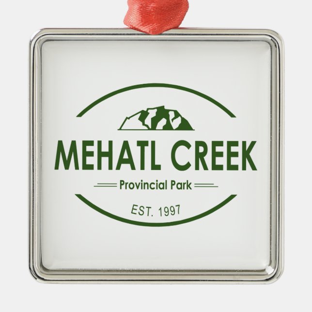 Mehatl Creek Provinzialpark Ornament Aus Metall (Vorne)