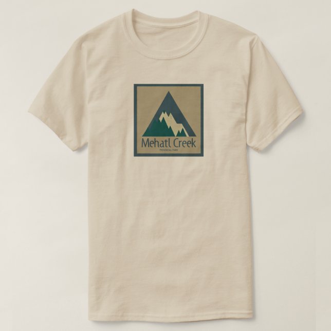 Mehatl Creek Provinzpark Rustic T-Shirt (Design vorne)
