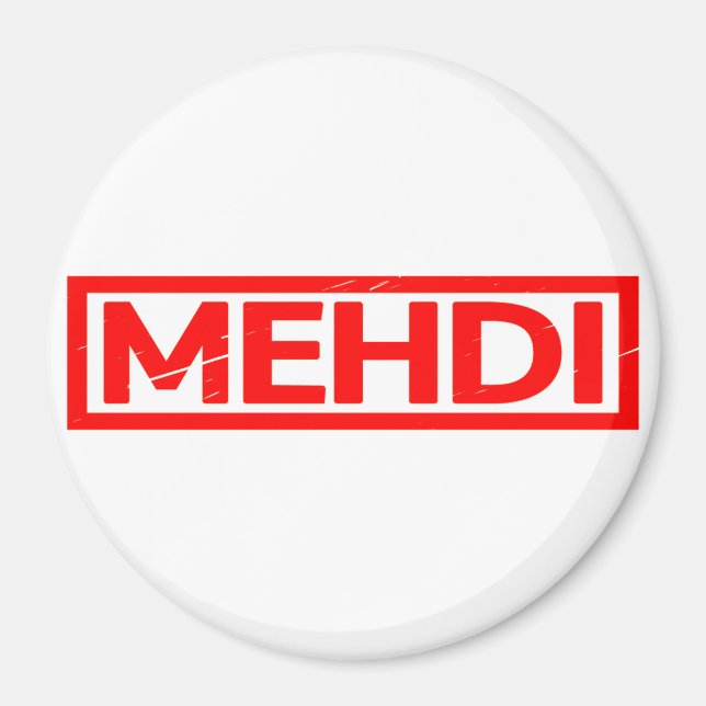 Mehdi Briefmarke Magnet (Vorne)