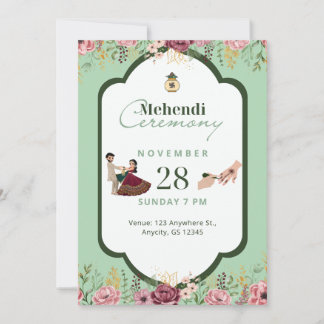 Mehendi-Einladung Einladung