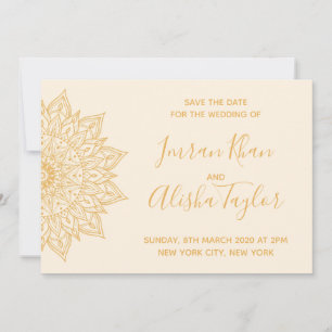 Mehendi Indische Hochzeit Save the Date Hamsa Henn