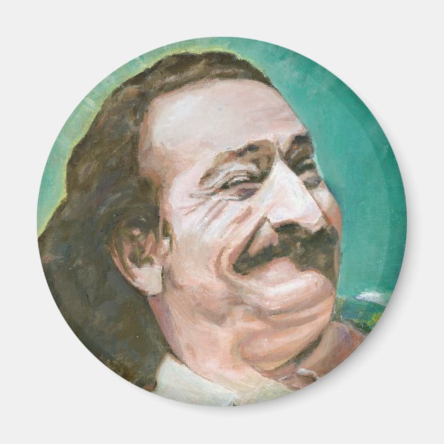 Meher Baba lacht Magnet (Vorne)