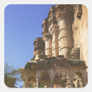 Meherangarh, das majestätische Fort, Jodhpur, Quadratischer Aufkleber