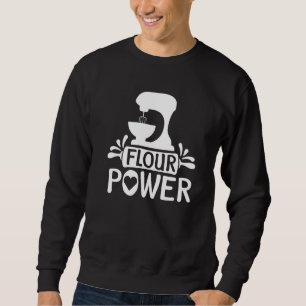 Mehl Power Brot Backen Sweatshirt