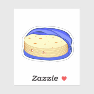 Mehl-Tortillas Aufkleber