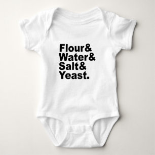 Mehl & Wasser & Salz & Hefe   Brotzutaten Baby Strampler