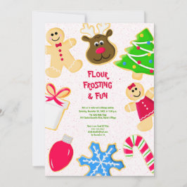Mehl Zuckerguss Spaß Kinder Cookie Exchange Party Einladung