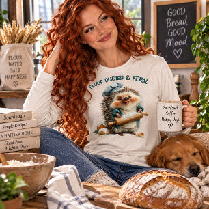 Mehlbestäubter Wilder Lustiger Sauerteig-Igel-Bäck Tri-Blend Shirt