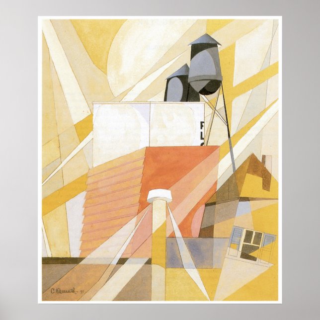 Mehlmühle (Fabrik), Charles Demuth Poster (Vorne)
