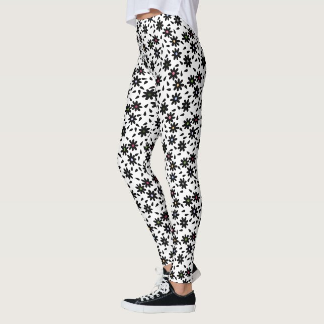 Mehlsack Inspiriert Schwarz-Weiß-Leggings Leggings (Links)