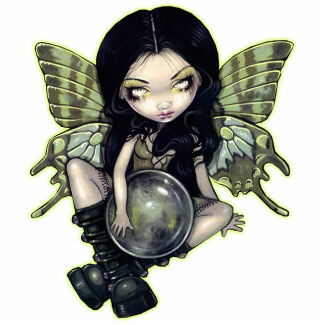 Mehltau-feenhafte gotische Foto-Skulptur Freistehende Fotoskulptur (Vorne)