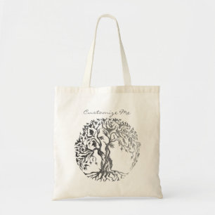 Mehndi Baum des Lebens (Hennastrauch) (Silber) Tragetasche
