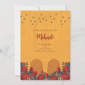 Mehndi Einladung Digitale indische Hochzeit lädt e