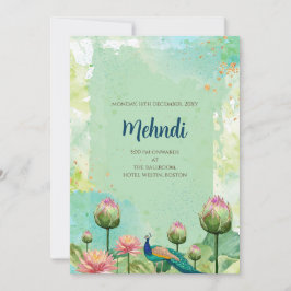 Mehndi Einladung Digitale indische Hochzeit lädt e