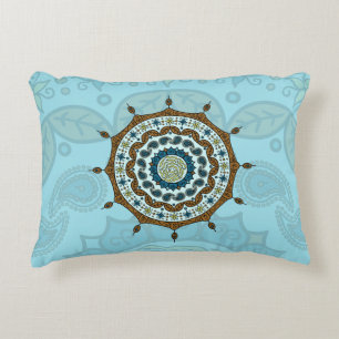 Mehndi Fantasy Copper Accent Pillow Zierkissen