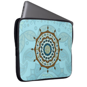 Mehndi Fantasy Copper Laptop-Sieb Laptopschutzhülle
