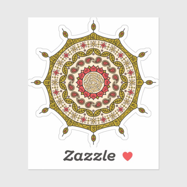 Mehndi Fantasy Gold Contour Sticker (Blatt)