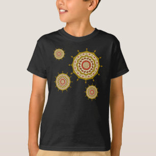 Mehndi Fantasy Gold Kinder und Baby Dark Shirt