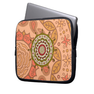 Mehndi Fantasy Gold Laptop Hülle Laptopschutzhülle