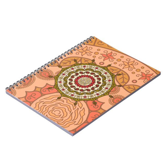 Mehndi Fantasy Gold Notebook Notizblock (Linke Seite)