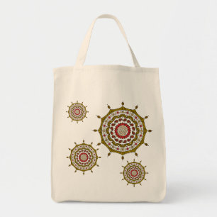 Mehndi Fantasy Gold Tote Tag Tragetasche