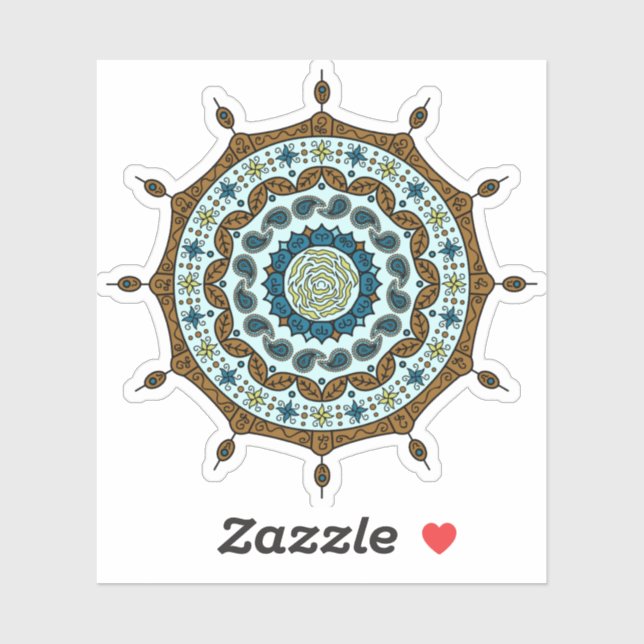 Mehndi Fantasy Kupfer Contour Sticker (Blatt)