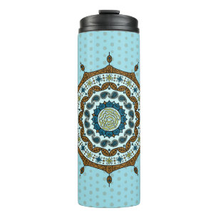 Mehndi Fantasy Kupfer Thermal Tumbler Thermosbecher