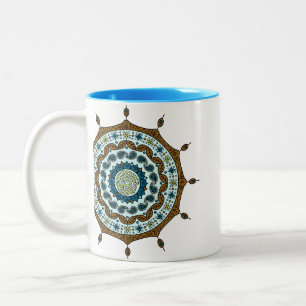 Mehndi Fantasy Kupferbecher Zweifarbige Tasse