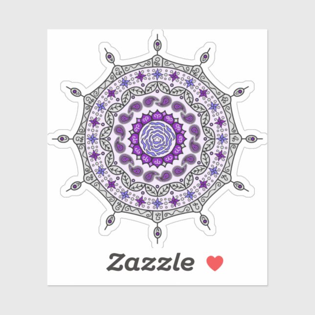 Mehndi Fantasy Silver Contour Sticker (Blatt)