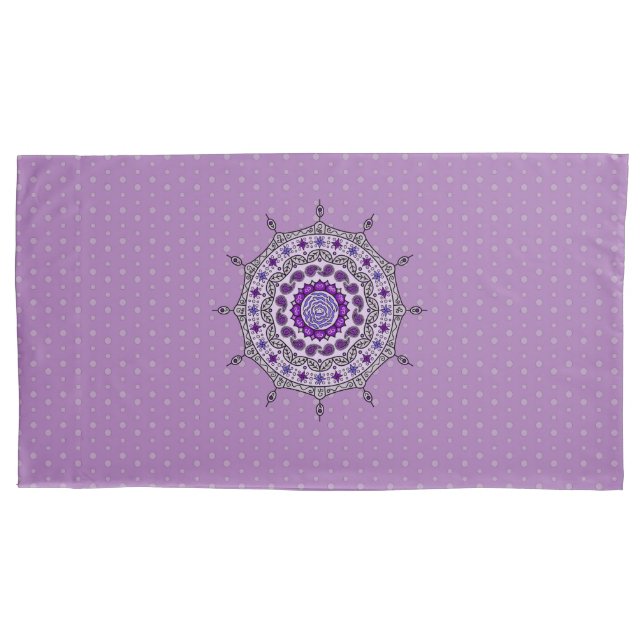 Mehndi Fantasy Silver Pillow Case Kissenbezug (Vorderseite)