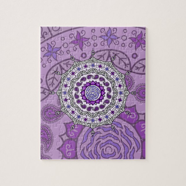Mehndi Fantasy Silver Puzzle (Vertikal)