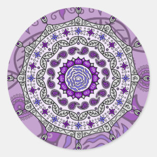 Mehndi Fantasy Silver Sticker