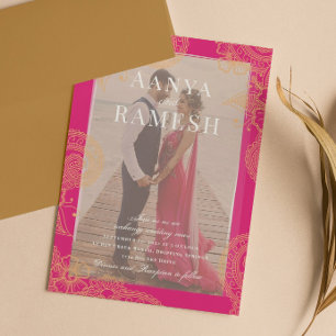 Mehndi Foto Wedding Einladung