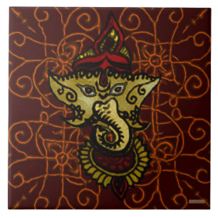Mehndi Ganesha Fliese
