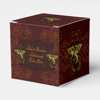 Mehndi Ganesha (rot) Geschenkschachtel