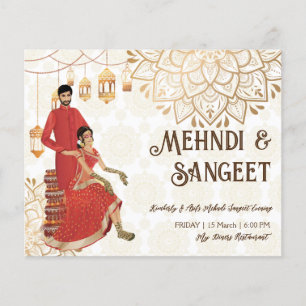 Mehndi Haushalt laden mit niedlichen indischen Hen