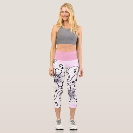 Mehndi-Hosen Capri Leggings